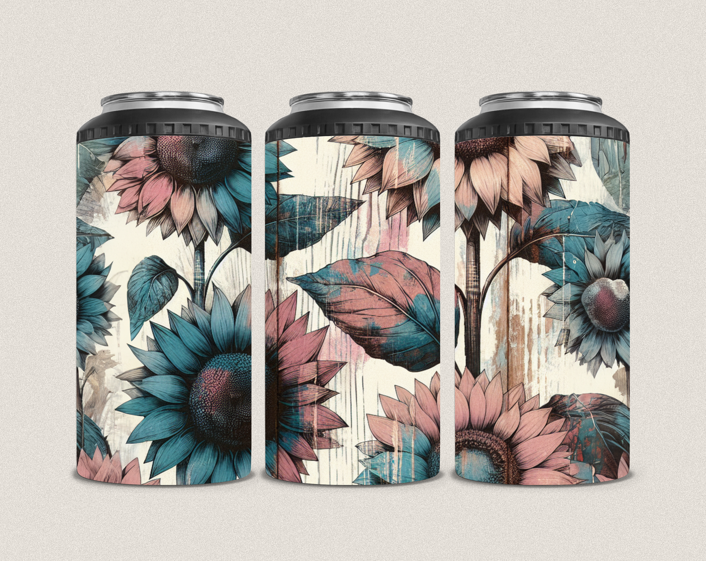 Pink & Blue Flowers