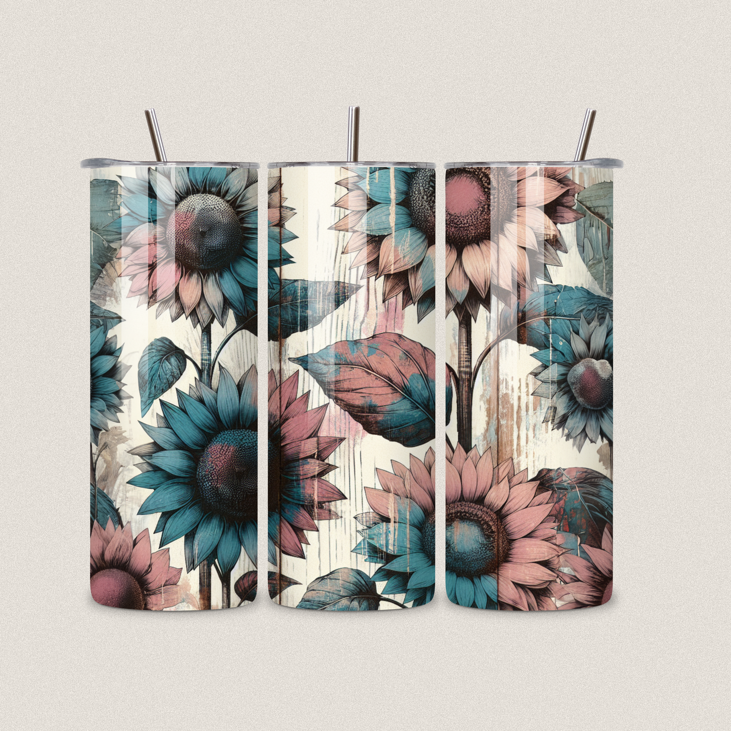 Pink & Blue Flower