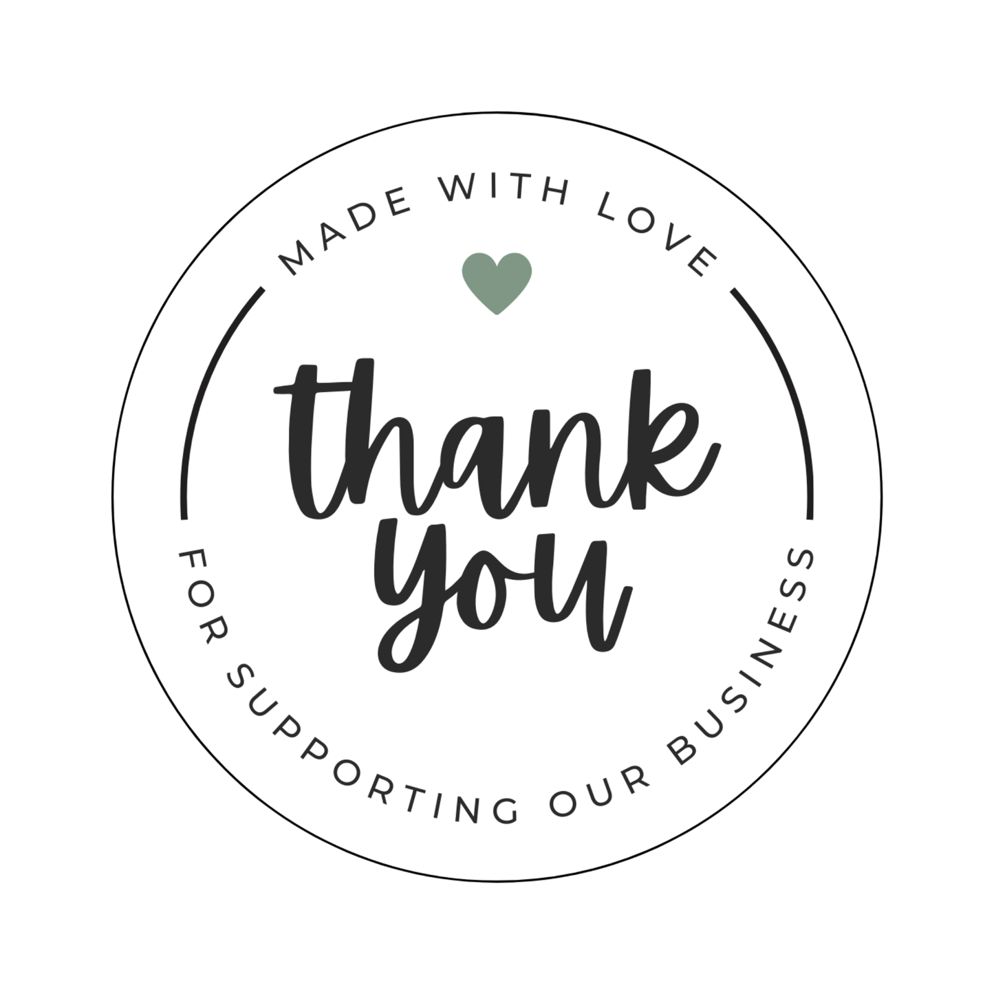 Small Business Thank You Stickers (Set of 10)
