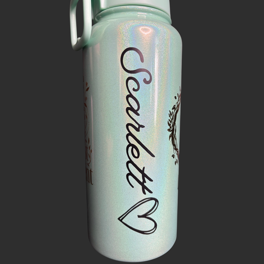 Personalised Name + Icon Decal for School Bottles & Lunchboxes